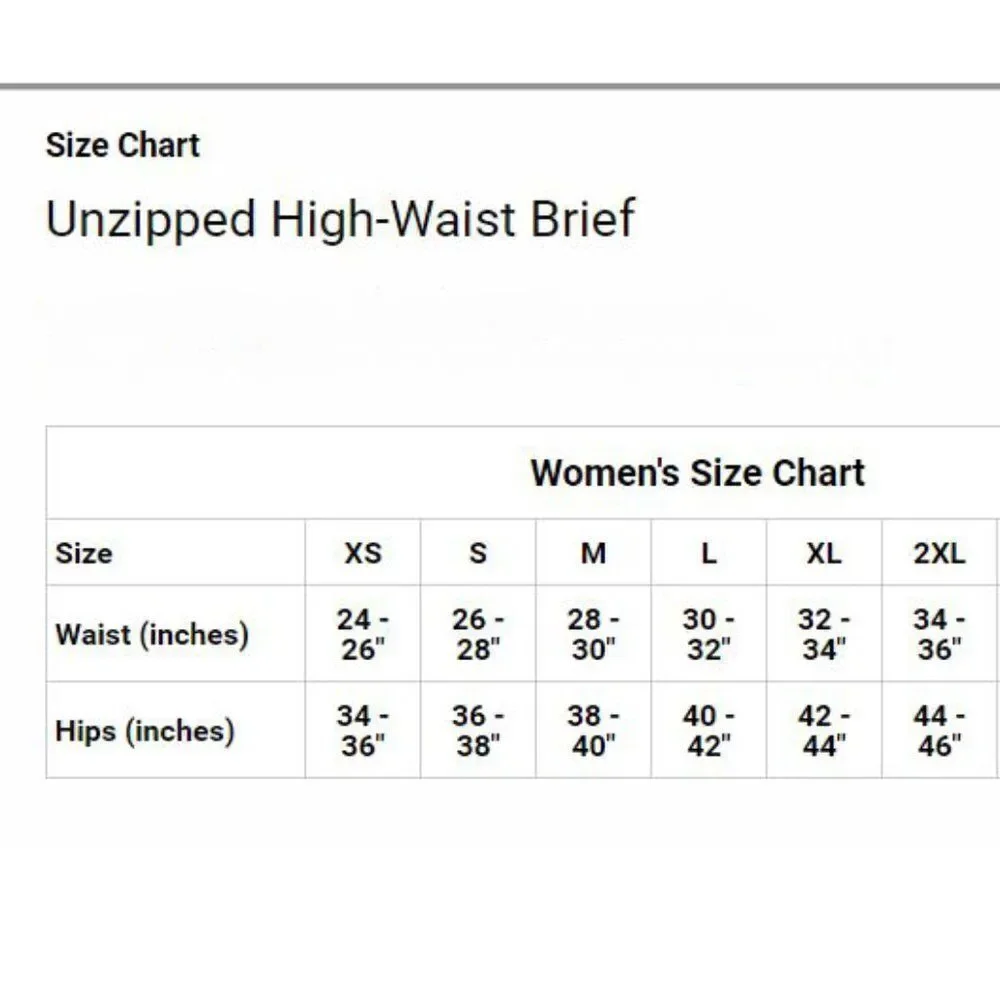 NEW High Waisted Exposed Zipper Panty Brief‎